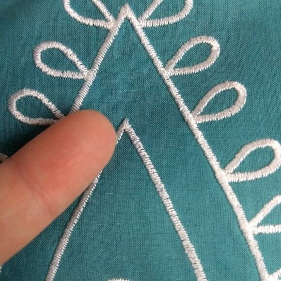 Prana Embroidered Boho Peasant Blouse Size large - Picture 5 of 10